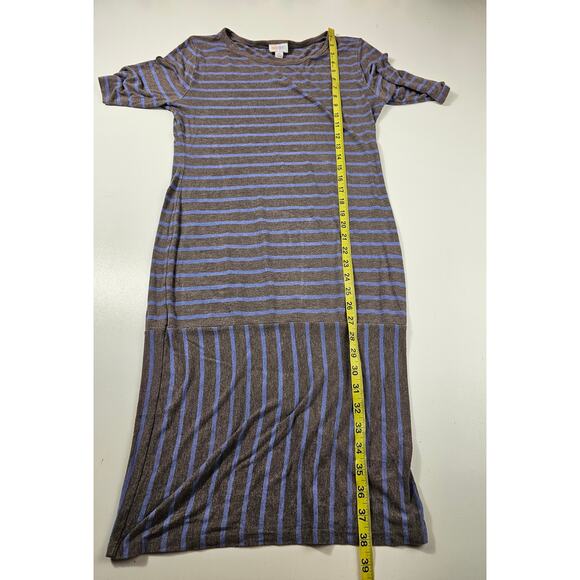 Lularoe mixed stripes SOFT tunic drees size medium M career casual Julia  * - Picture 6 of 9